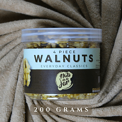 Nuts in a Jar Walnuts 4 Piece Everyday Classics 200 Grams Nuts in a Jar Walnuts 4 Piece Everyday Classics 200 Grams