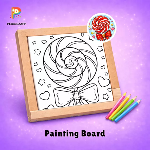 Cute Hot Chocolate & Candy Coloring
