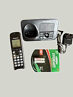 Panasonic KX-TG3721SX 2.4GHz Digital Cordless Landline Phone (Black & Silver) Panasonic KX-TG3721SX 2.4GHz Digital Cordless Landline Phone (Black & Silver)
