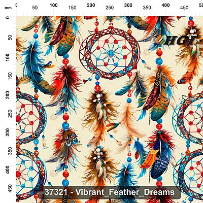 37321 Vibrant Feather Dreams