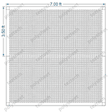 7X7 FEET 50X50 HOLES WITH AIR PASS HOLES IN 2 PARTS