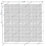 7X7 FEET 50X50 HOLES WITH AIR PASS HOLES IN 2 PARTS