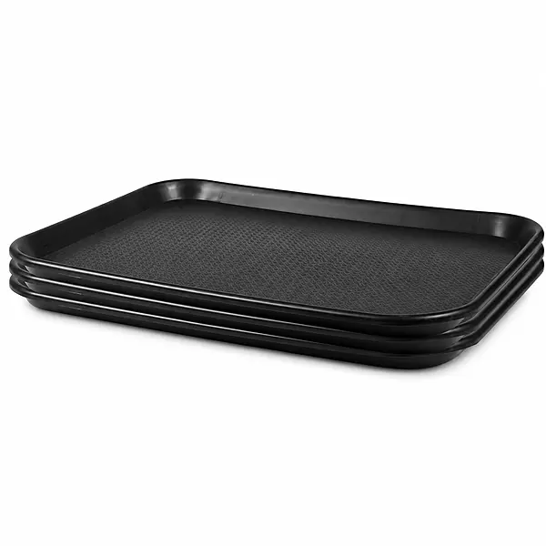 PP TRAY BLACK HEAVY 12 * 16