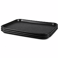 PP TRAY HEAVY RED BLACK