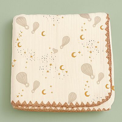 4-Layer Muslin Cotton Crinkled Blanket 100* 110cm – Assorted Designs 4-Layer Muslin Cotton Crinkled Blanket 100* 110cm – Assorted Designs