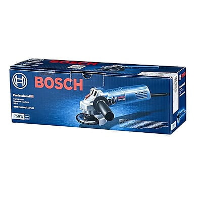 Bosch GWS 750-100 Heavy Duty Corded Electric Angle Grinder, M10, 750W, 11,000 rpm, 100 mm Disc Dia., Direct Cooling,1.8 kg + Wrench, Protection Guard, Auxiliary Handle & Wrench, 1 Year Warranty