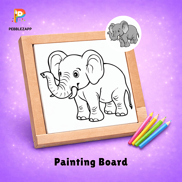 Cute Elephant Coloring