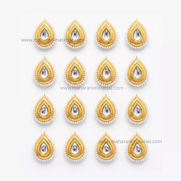 Kundan Moti Drop L