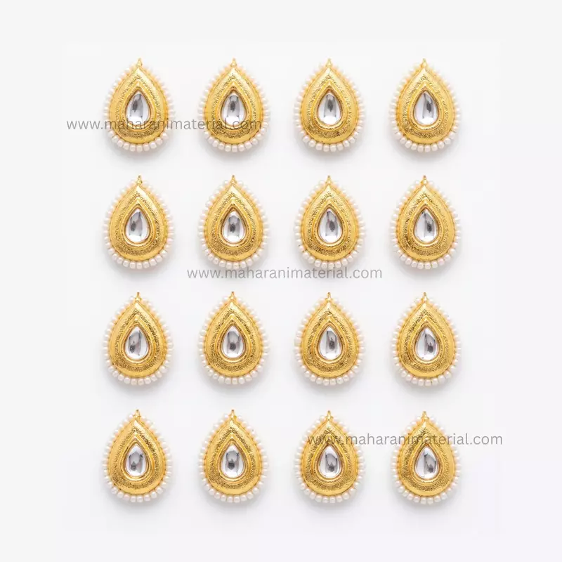 Kundan Moti Drop L