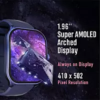 Fastrack Reflex Power|4.97 CM Super AMOLED Arched Display|SingleSync BT Calling|410 x 502 Pixel Resolution|IP68 W