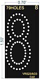 8 NUMBER BOARD 1.5x0.7 FEET 49HOLES