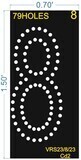 8 NUMBER BOARD 1.5x0.7 FEET 49HOLES