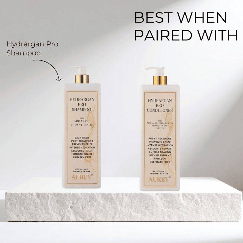Aurey Hydrargan Pro Conditioner With Argan Oil | Shea Butter | Rosemary Oil & Biotin 1000ML