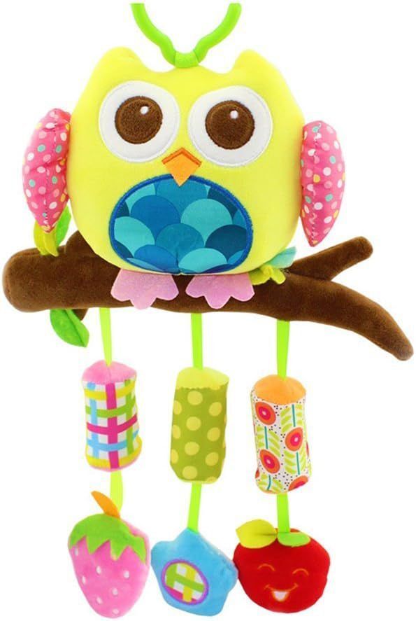 Whimsy Owl Multi-Sensory Activity Teething Toy & Rattle