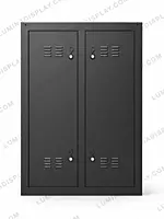 V2 MS GI outdoor LED cabinet 960 x 1280 mm with fans, bezel-free back-service frame – Lumina
