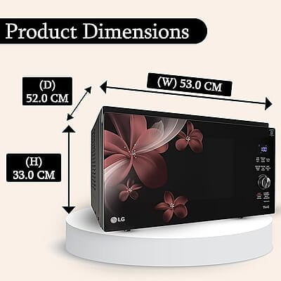 LG 32 L Scan to Cook Wi-Fi Enabled Charcoal Convection Healthy Microwave Oven (MJEN326PKW
