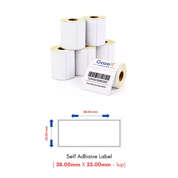 DT Paper Lables 38mm x 25mm Per 1000 Labels