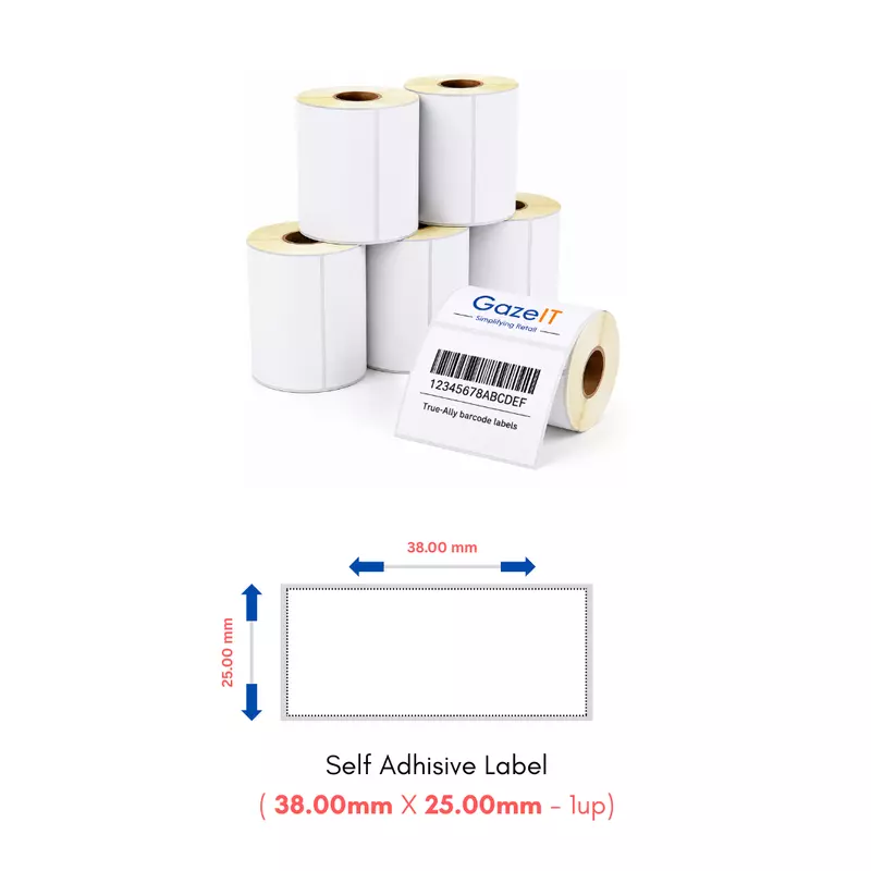 DT Paper Lables 38mm x 25mm Per 1000 Labels