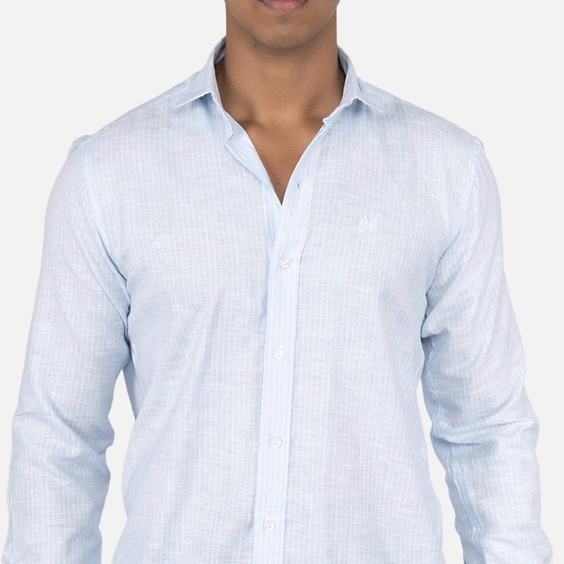 Men Blue Bell Stripe Casual Shirt