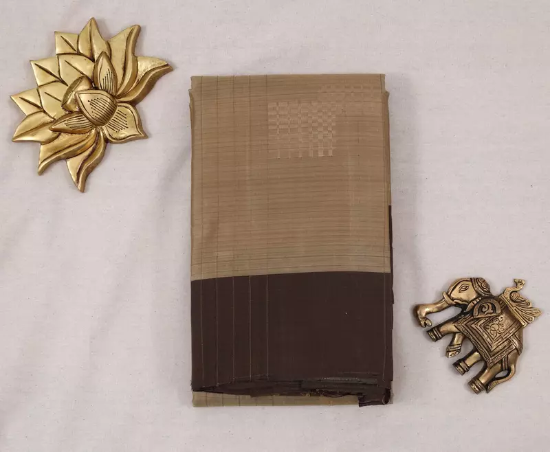 Pastel Yellow Ikat Silk Saree with Gold Zari Border and ikat blouse | Handloom Saree
