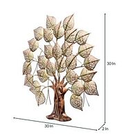 DAD Tree of Life Metal Wall Art with LED for Living Room, Bedroom, Office - Size (30x2x30 Inches)