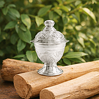 Sterling Silver Kumkum Chimizh – Approx. 12 Grams