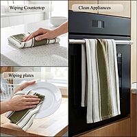 Striped Kitchen Towel Set of 2