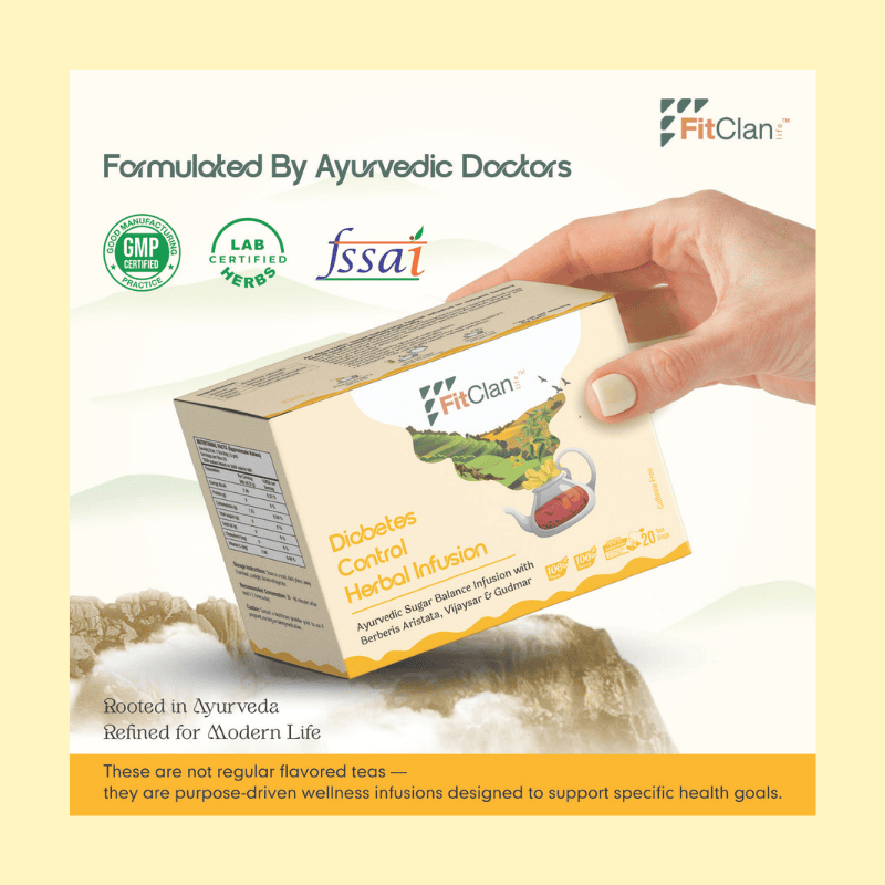 Diabetes Control Herbal Tea | Ayurvedic Sugar Balance Tea with Gudmar & Vijaysar