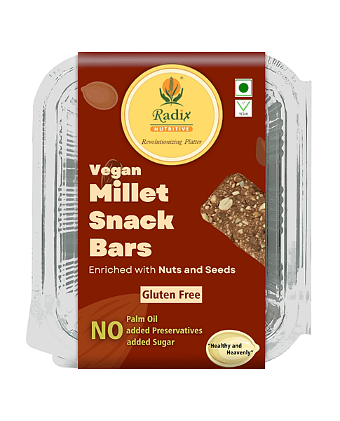 Millet Snack Bars - 250 g | No Added Sugar | Vegan | Gluten Free