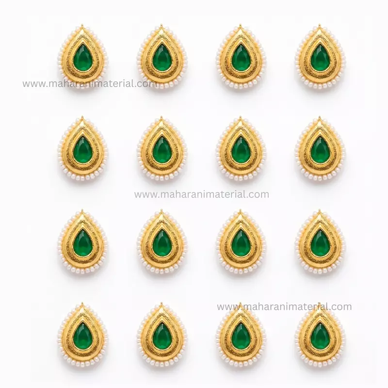 Kundan Moti Drop L