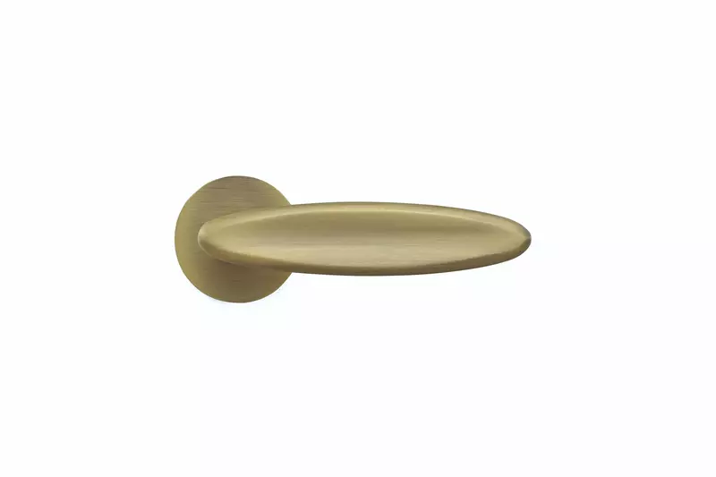(3901) Palam Rose Handle  Set Brass Luna