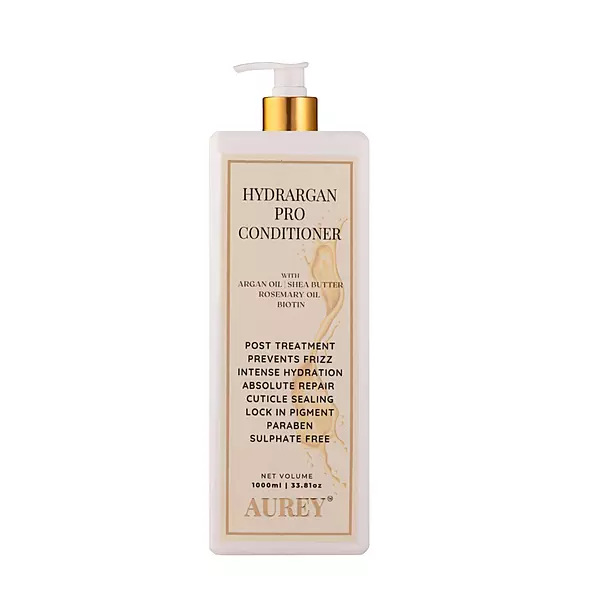 Aurey Hydrargan Pro Conditioner With Argan Oil | Shea Butter | Rosemary Oil & Biotin 1000ML