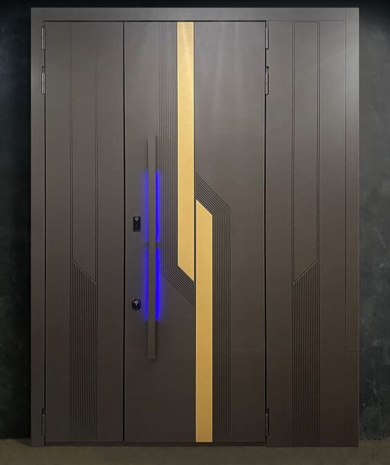 Geometric HDHMR Louvred Door with Deco Paint