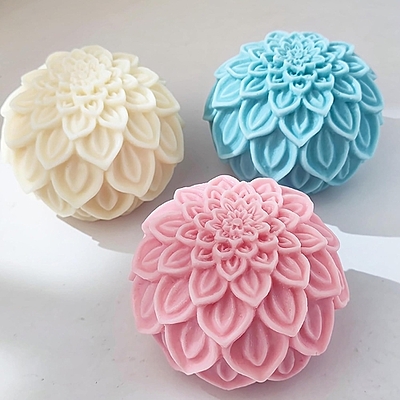 Silicon Mold 3D Lotus Ball Silicon Mold 3D Lotus Ball