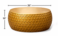 Oman Brass Foiled Coffee Table