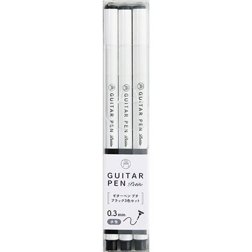 Guitar Petit Pens 3 Color Set Black