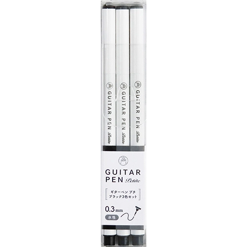 Guitar Petit Pens 3 Color Set Black