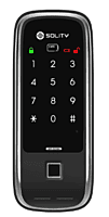 Solity Premium Digital Rim Lock With Fingerprint Password RFID Card Emergency Key
