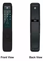 Yale YMI 70 Pull Smart Digital Door Lock for Wooden Main Door Single Push Action Biometric PIN Code RFID Card Mechanical Key