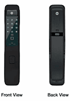 Yale YMI 70 Pull Smart Digital Door Lock for Wooden Main Door Single Push Action Biometric PIN Code RFID Card Mechanical Key