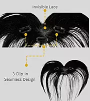 3 Clip Front Hair Line Fringes