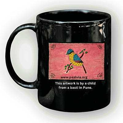 Gond Art Blue Bird Mug