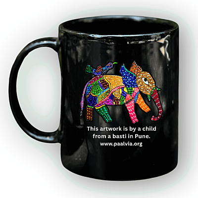 Gond Art Elephant Mug
