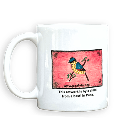 Gond Art Blue Bird Mug