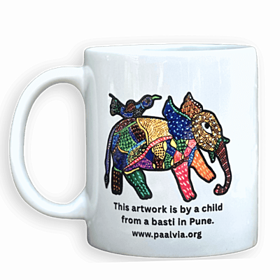 Gond Art Elephant Mug