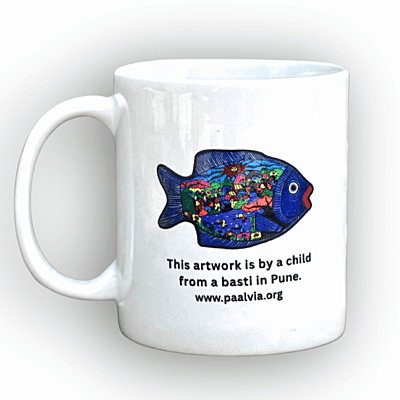 Gond Art Fish Mug