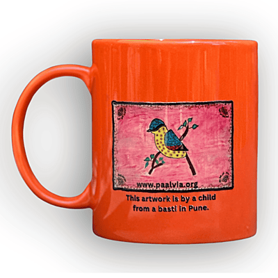Gond Art Blue Bird Mug