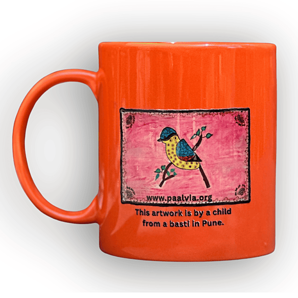Gond Art Blue Bird Mug
