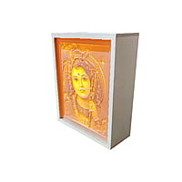 3D Corian Kanha Ji Wall Mandir