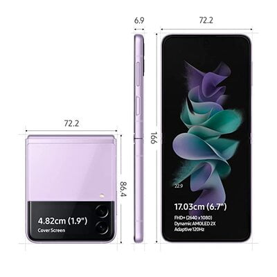 Samsung Galaxy Z Flip3 5G (Lavender, 8GB RAM, 256 Gh Storage) Samsung Galaxy Z Flip3 5G (Lavender, 8GB RAM, 256 Gh Storage)